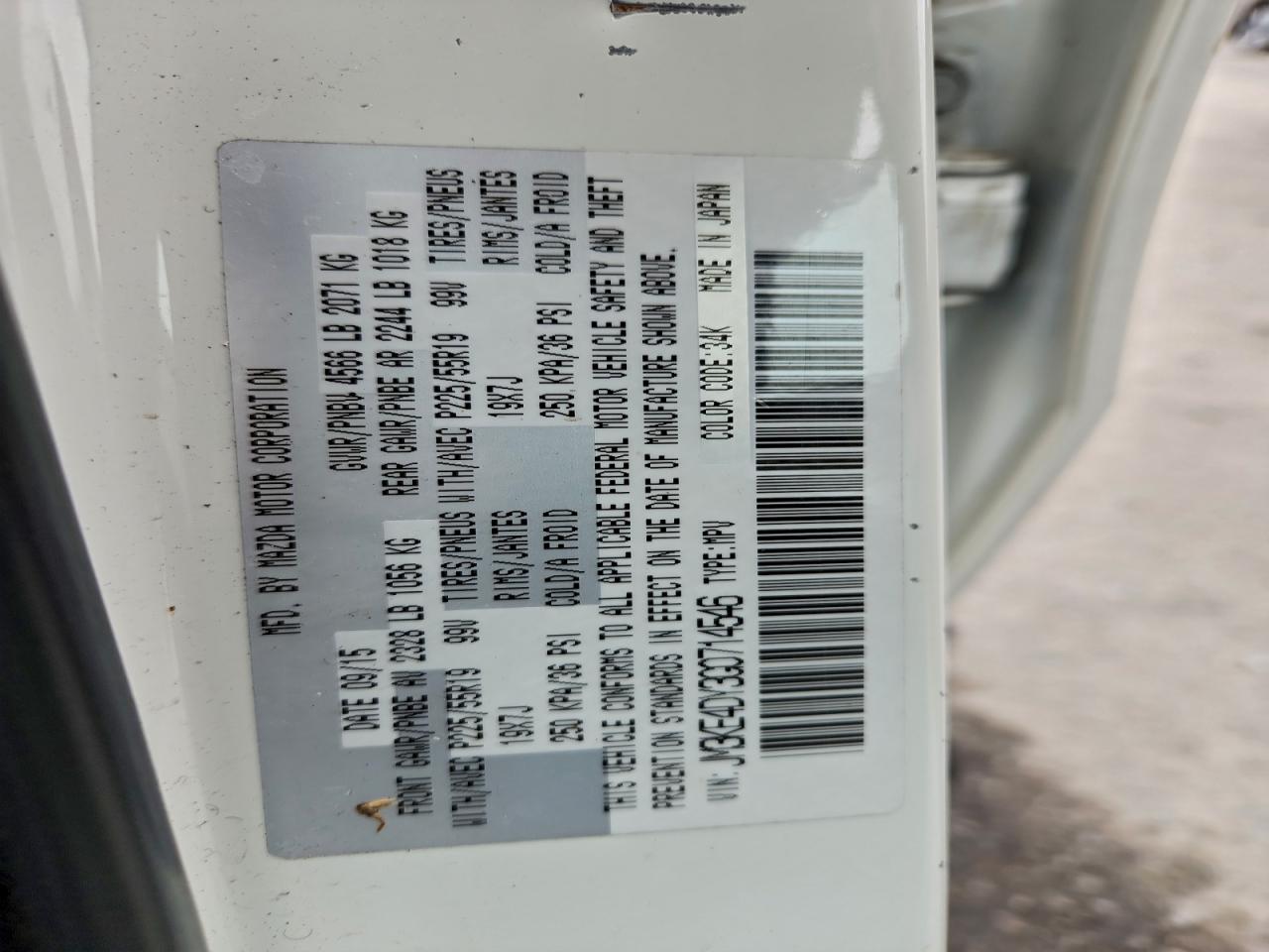 2016 Mazda Cx-5 Gt VIN: JM3KE4DY3G0714546 Lot: 93678845