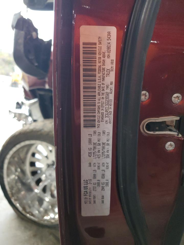 2016 Ram 2500 St VIN: 3C6UR5CL3GG235502 Lot: 92619675