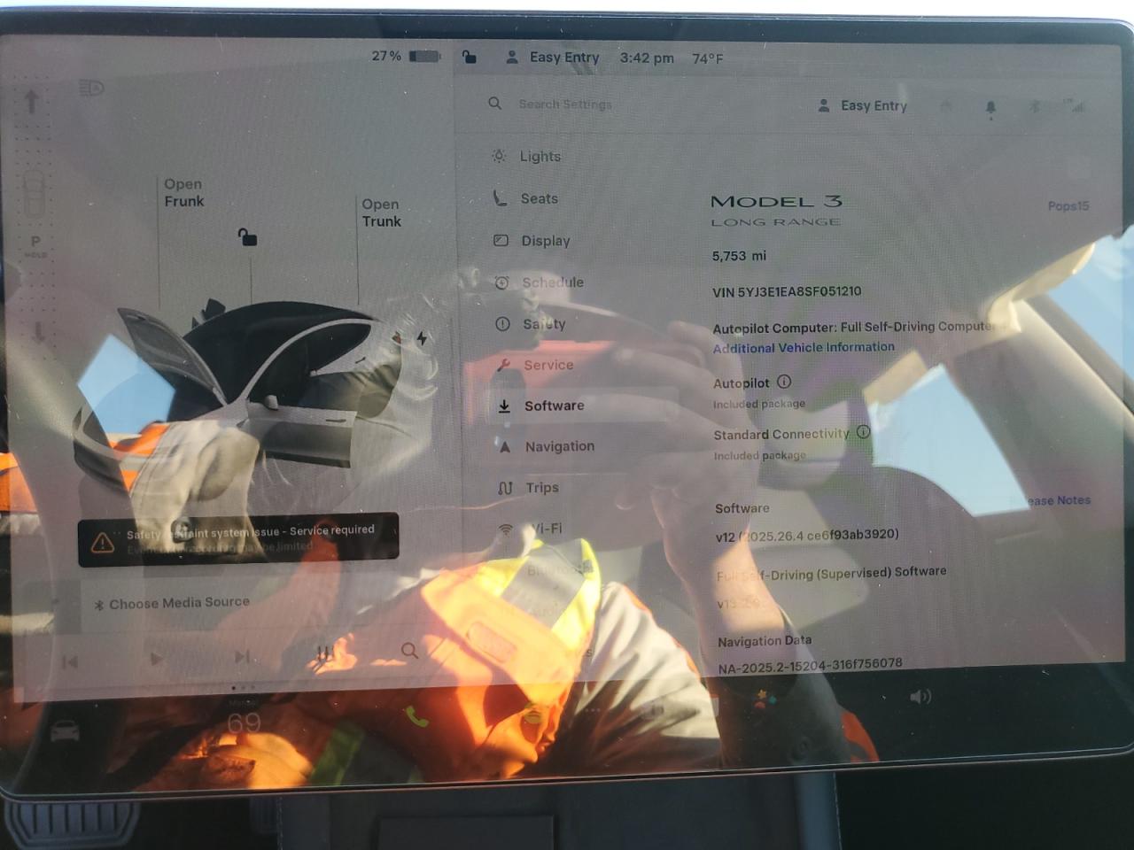 2025 Tesla Model 3 VIN: 5YJ3E1EA8SF051210 Lot: 91497155