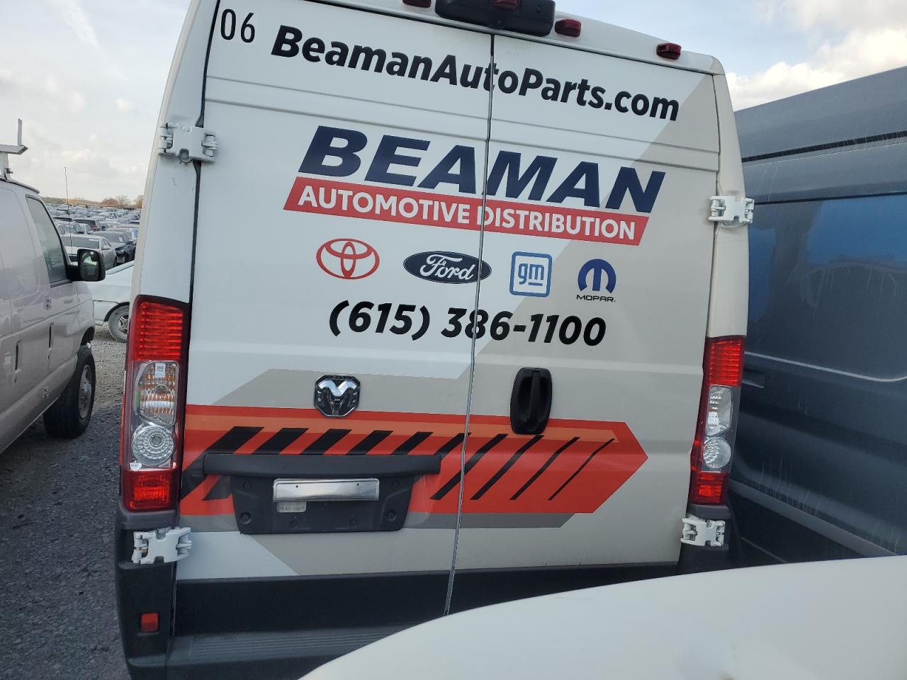 2023 Ram Promaster Delivery Van VIN: 3C6MRVJG9PE591941 Lot: 92916245