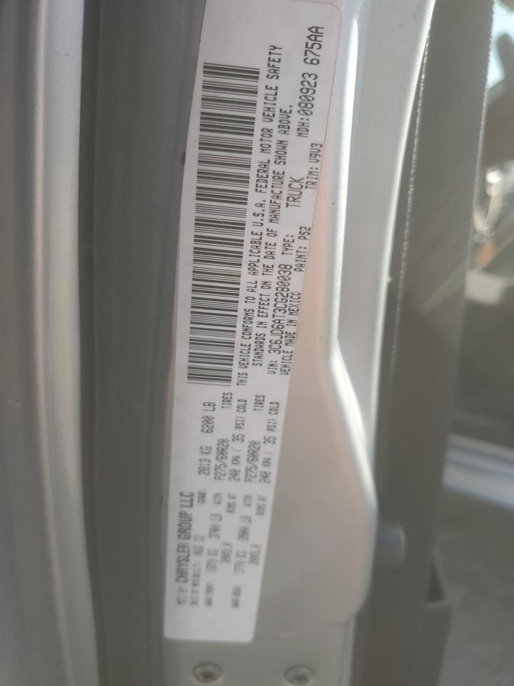 2012 Dodge Ram 1500 St VIN: 3C6JD6AT3CG280038 Lot: 92981375