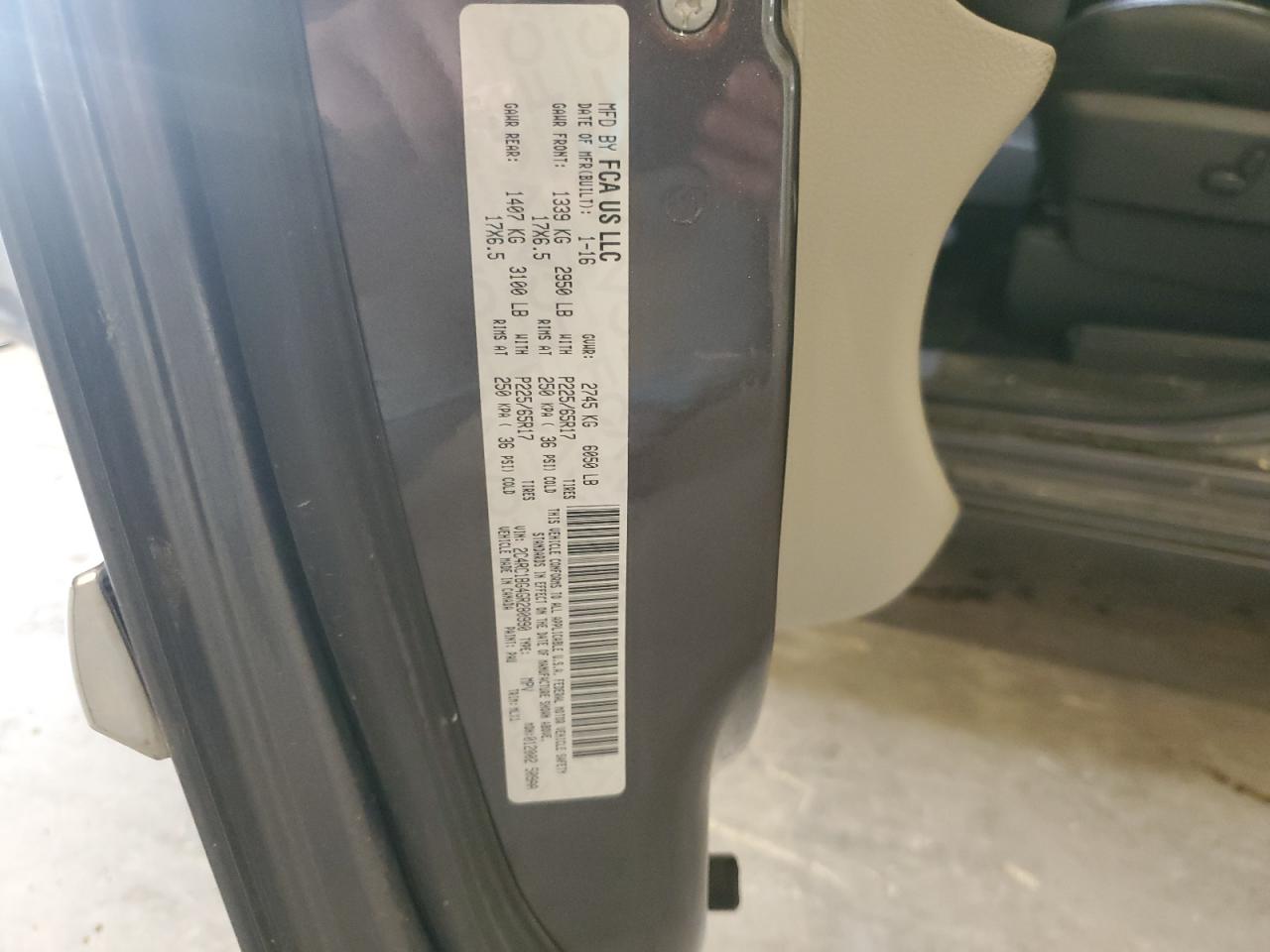 2016 Chrysler Town & Country Touring VIN: 2C4RC1BG4GR280990 Lot: 90751425