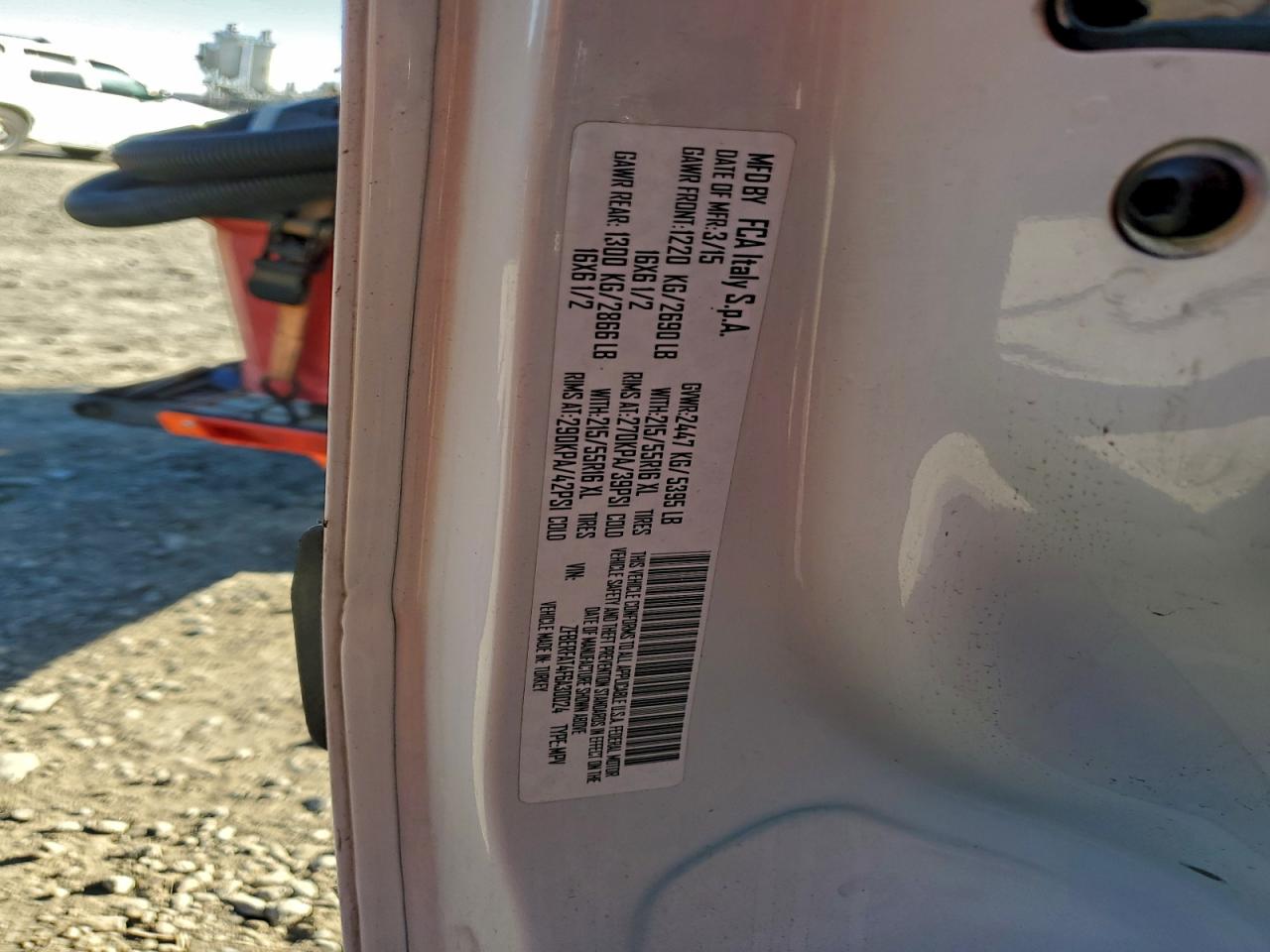 2015 Ram Promaster City VIN: ZFBERFAT4F6A30024 Lot: 94372815