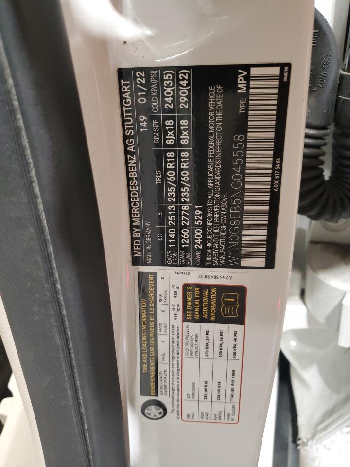 2022 Mercedes-Benz Glc 300 4Matic VIN: W1N0G8EB5NG045558 Lot: 91621735