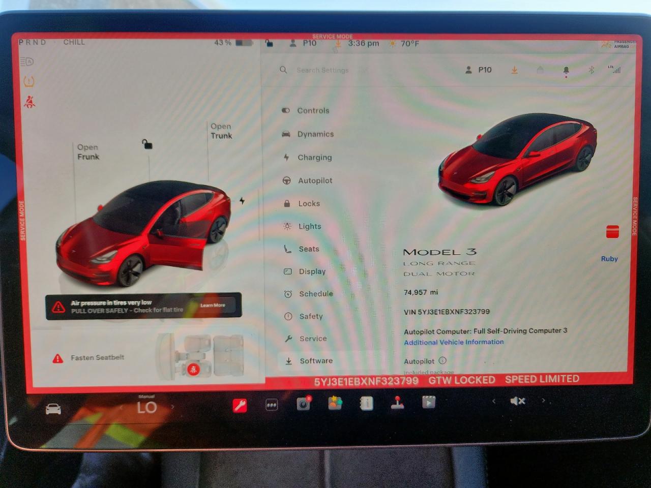 2022 Tesla Model 3 VIN: 5YJ3E1EBXNF323799 Lot: 92209465
