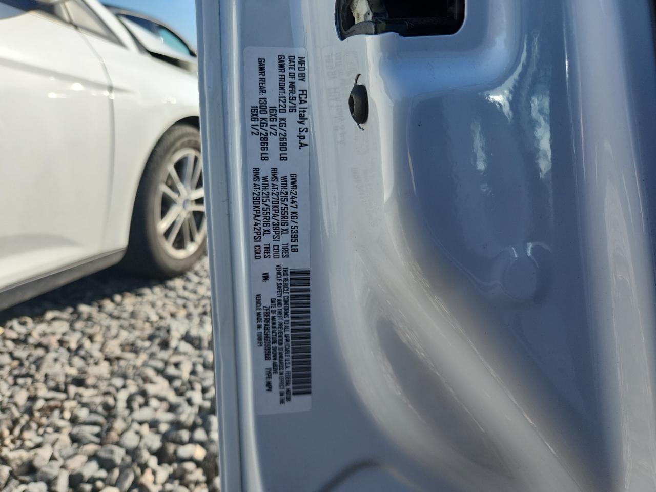 2017 Ram Promaster City VIN: ZFBERFAB5H6D99968 Lot: 92482555