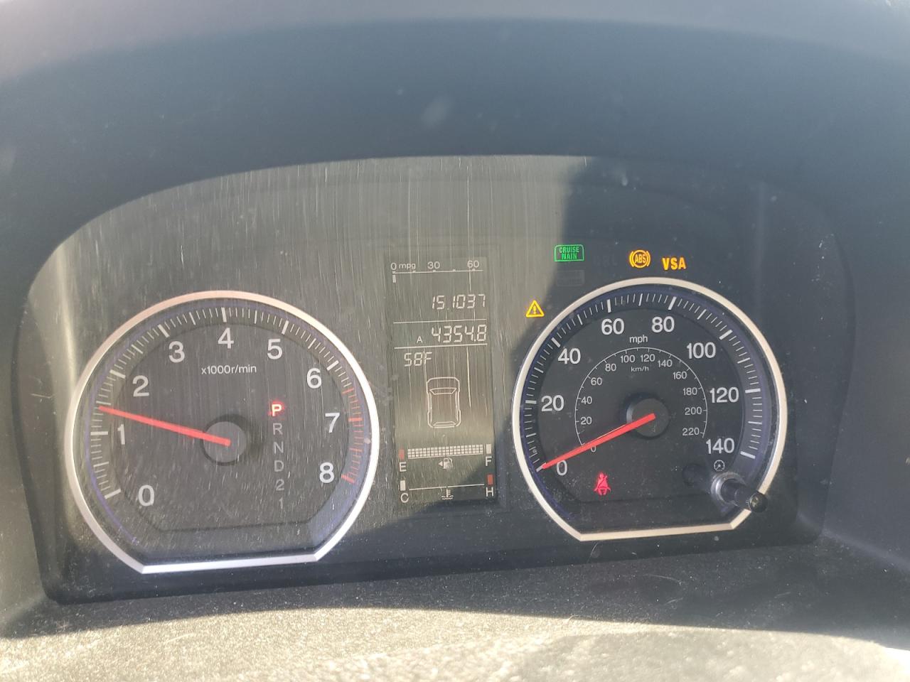 2008 Honda Cr-V Exl VIN: 5J6RE48748L046257 Lot: 92072475