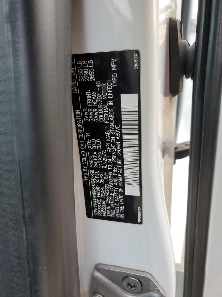 2017 Volvo Xc60 T6 Dynamic VIN: YV449MRR6H2047868 Lot: 93482995