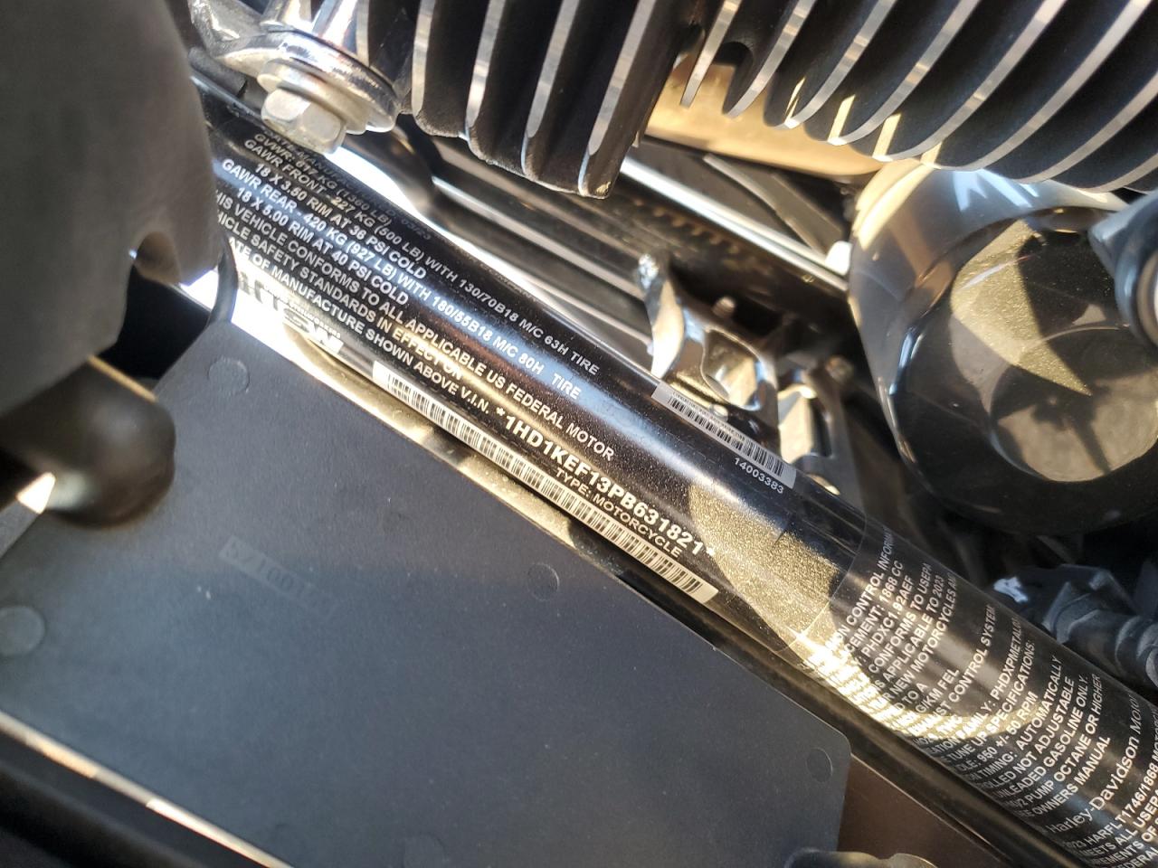 2023 Harley-Davidson Flhtk VIN: 1HD1KEF13PB631821 Lot: 93276925