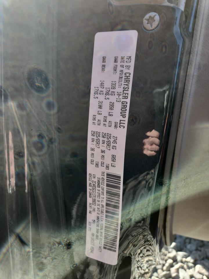 2014 Dodge Grand Caravan Sxt VIN: 2C4RDGCG1ER199652 Lot: 92408645