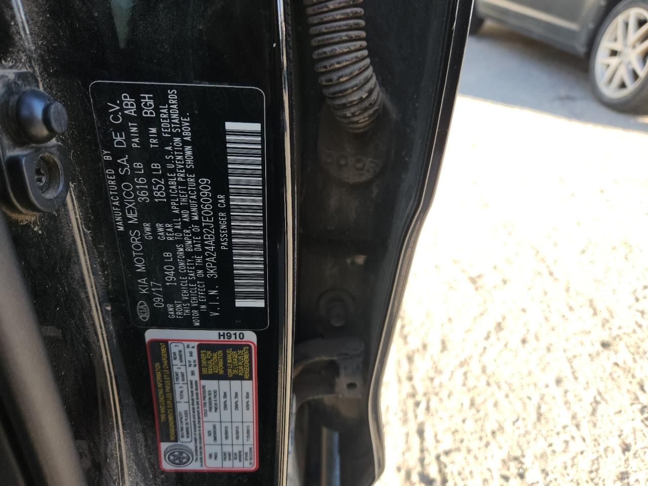 2018 Kia Rio Lx VIN: 3KPA24AB2JE060909 Lot: 90745665