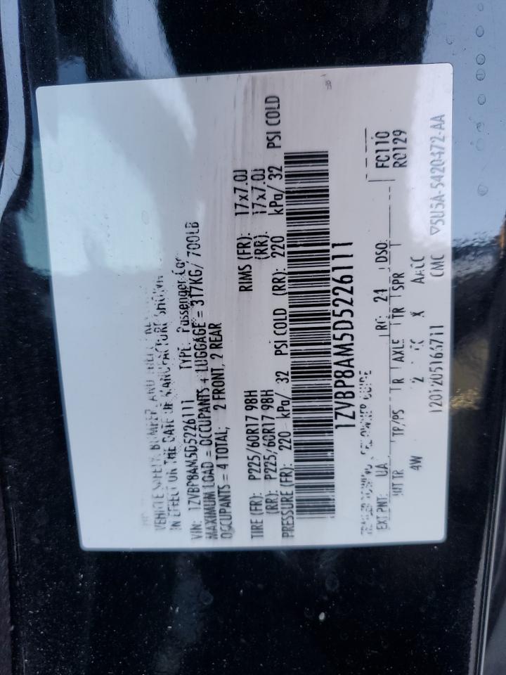 2013 Ford Mustang VIN: 1ZVBP8AM5D5226111 Lot: 93347415