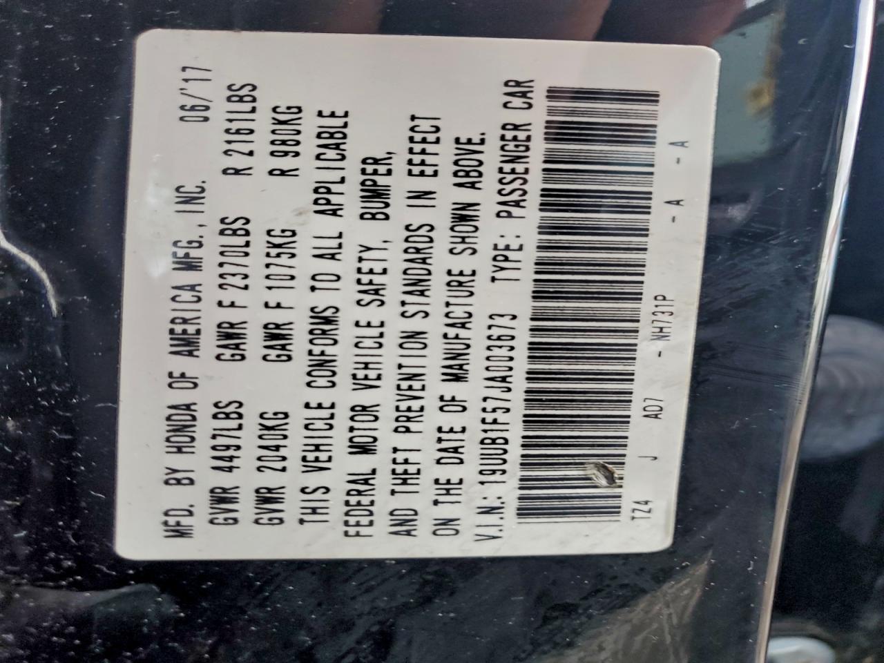 2018 Acura Tlx Tech VIN: 19UUB1F57JA003673 Lot: 94536945