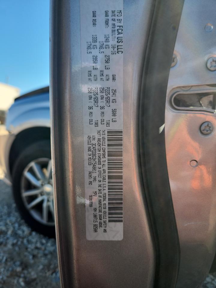 2017 Dodge Journey Sxt VIN: 3C4PDDBG3HT540011 Lot: 93289995