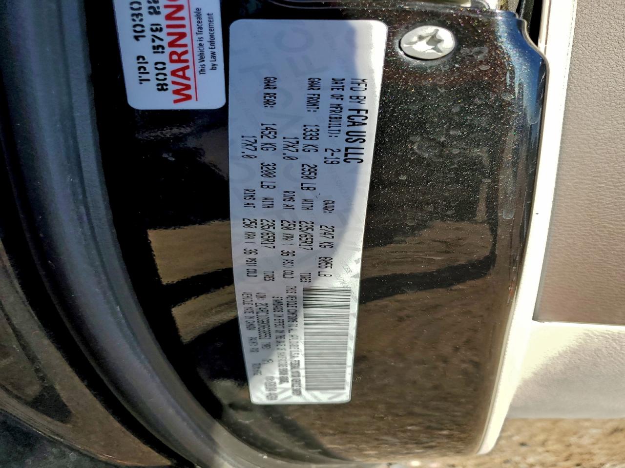 2019 Chrysler Pacifica Lx VIN: 2C4RC1CG6KR638551 Lot: 93883395