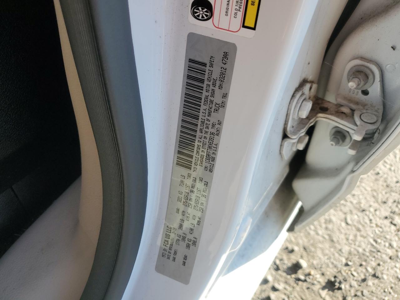 2019 Ram 1500 Big Horn/Lone Star VIN: 1C6SRFFT0KN539136 Lot: 93059625