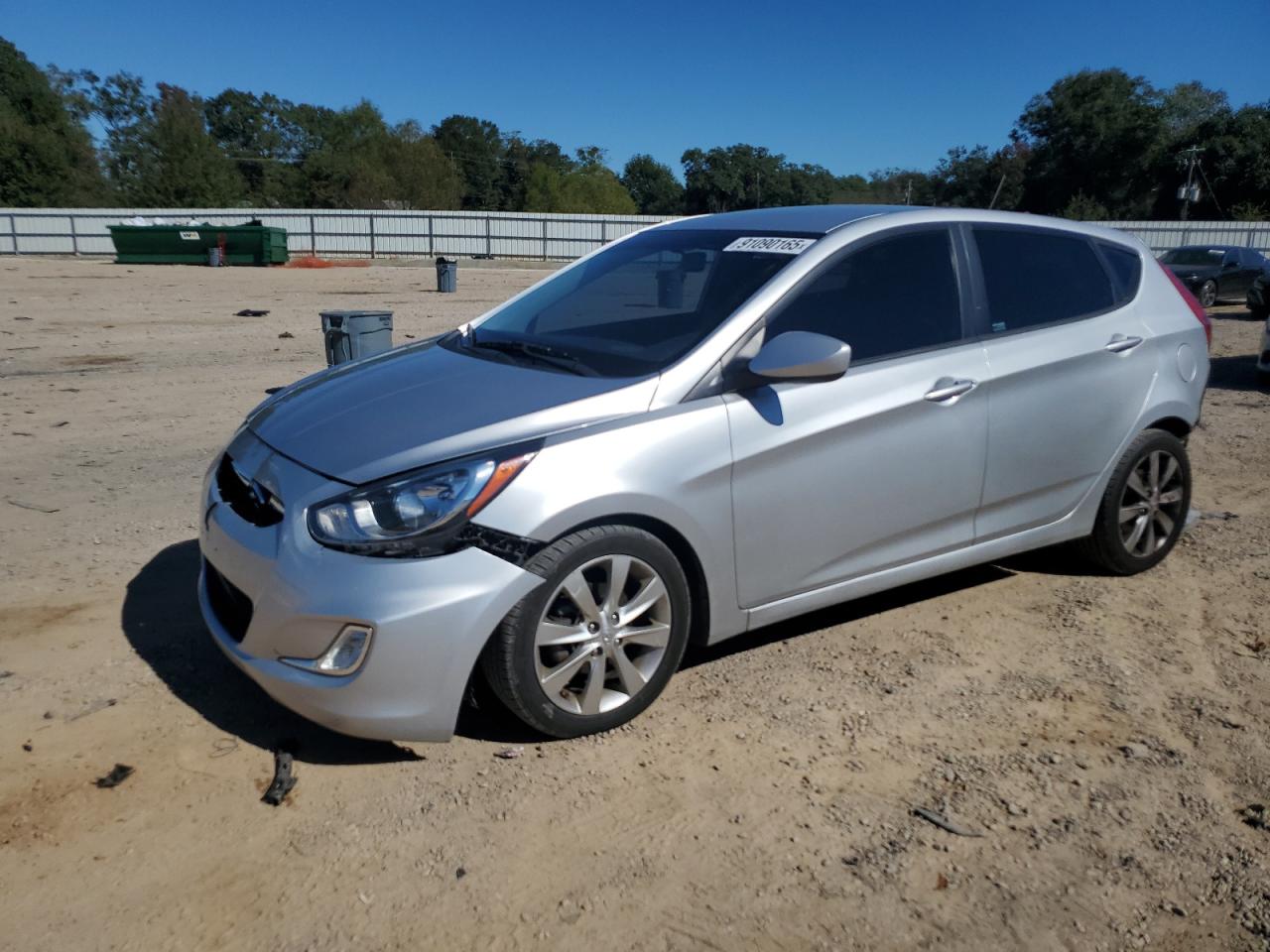 2012 Hyundai Accent Gls silver null gas KMHCU5AE9CU017459 photo #1