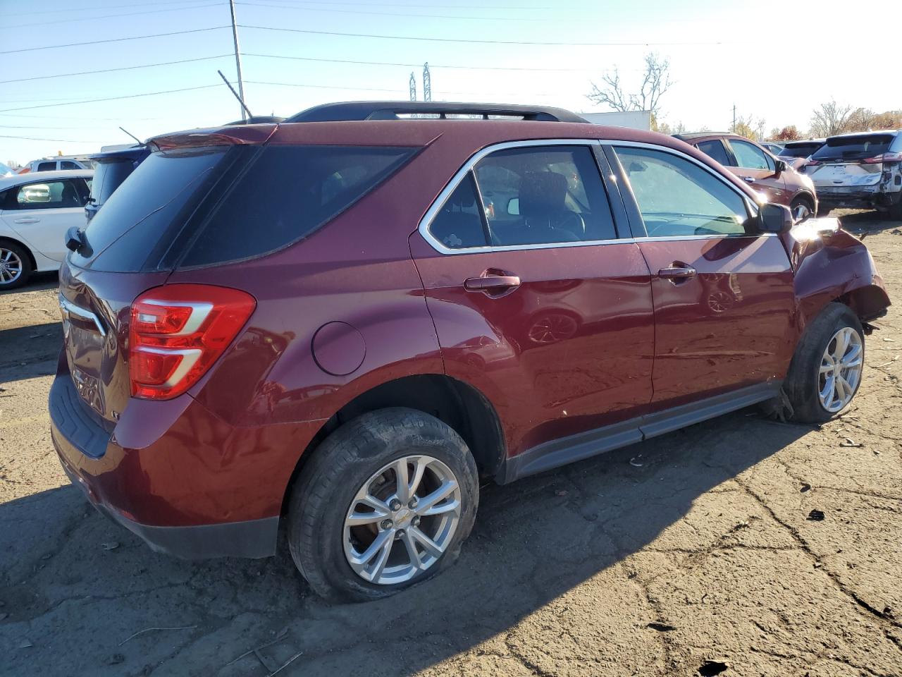 2017 Chevrolet Equinox Lt red suv gas 2GNALCEK5H1555038 photo #4