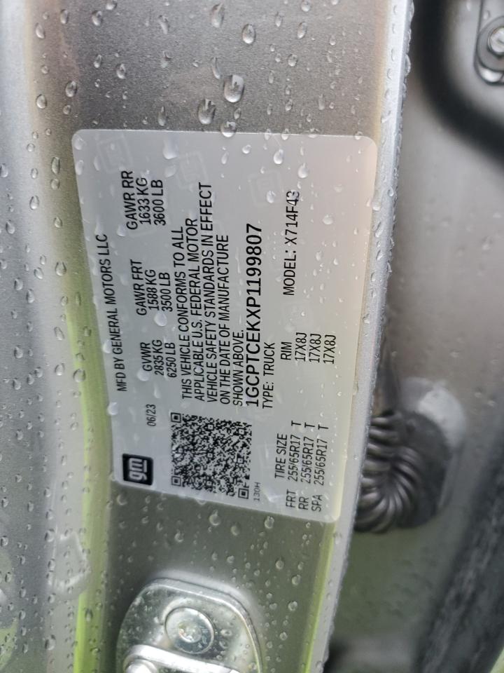 2023 Chevrolet Colorado Lt VIN: 1GCPTCEKXP1199807 Lot: 93766895