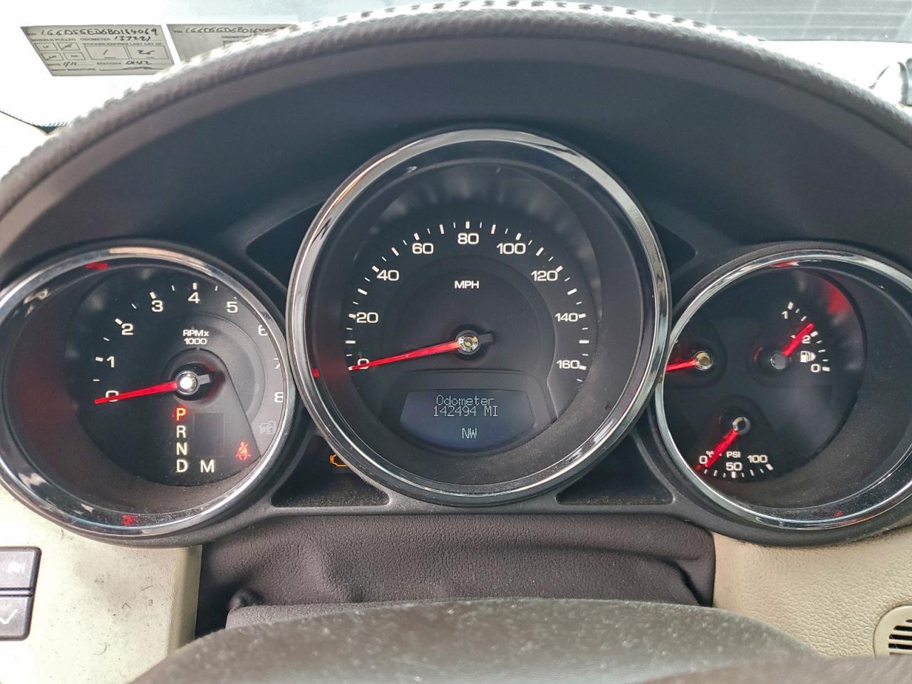 2011 Cadillac Cts Premium Collection VIN: 1G6DS5ED6B0164069 Lot: 93207365