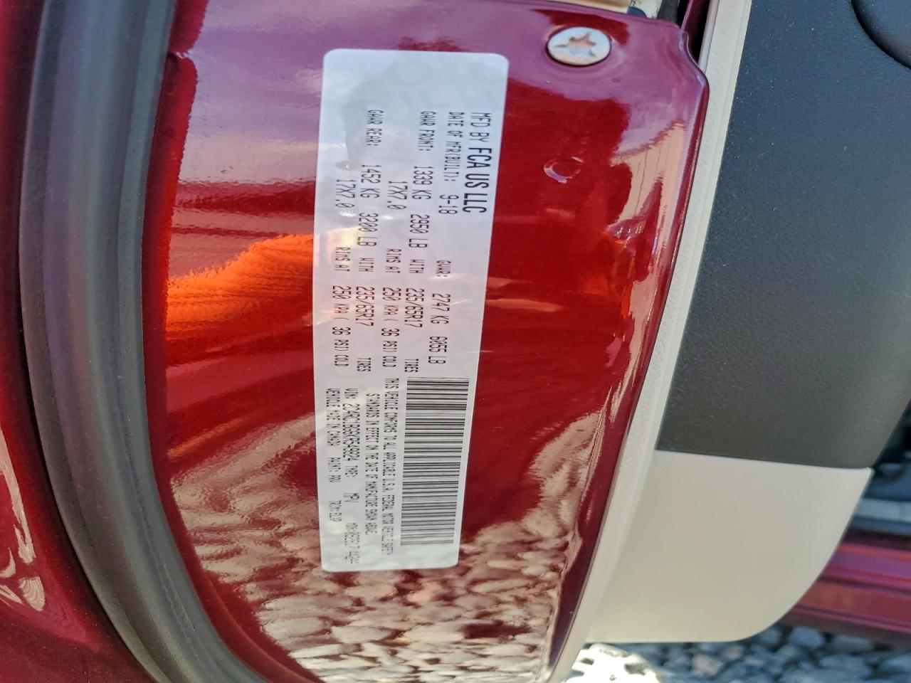 2019 Chrysler Pacifica Touring L VIN: 2C4RC1BG6KR549824 Lot: 93234275