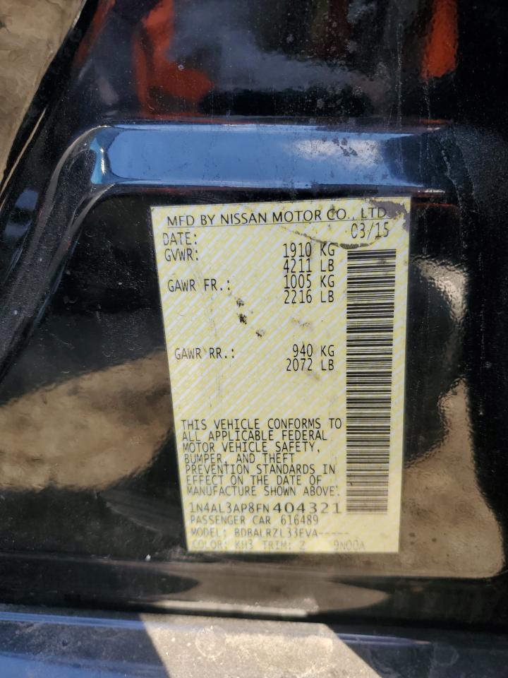 2015 Nissan Altima 2.5 VIN: 1N4AL3AP8FN404321 Lot: 93774795