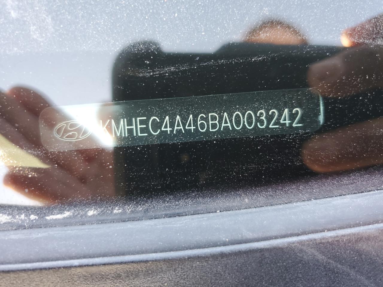 2011 Hyundai Sonata Hybrid VIN: KMHEC4A46BA003242 Lot: 93416275