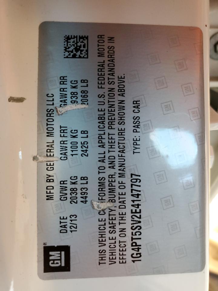 2014 Buick Verano Premium VIN: 1G4PT5SV2E4147797 Lot: 92900415