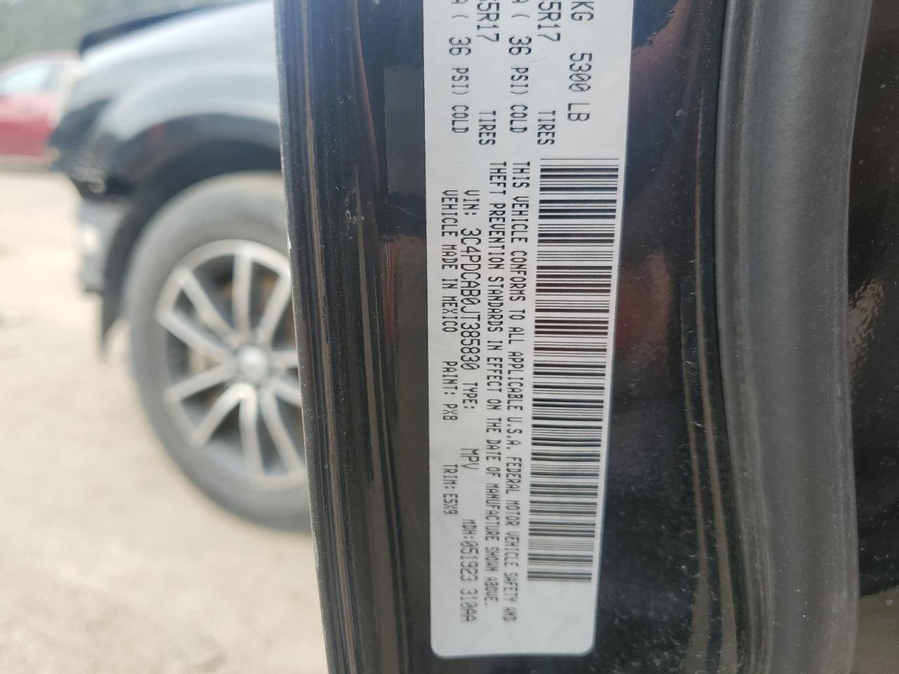 2018 Dodge Journey Se VIN: 3C4PDCAB0JT385830 Lot: 91532005