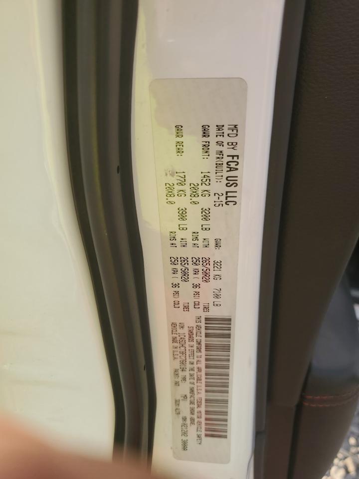 2015 Dodge Durango R/T VIN: 1C4SDHCT8FC760184 Lot: 91327035