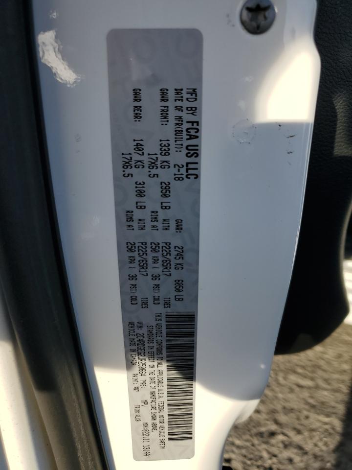 2018 Dodge Grand Caravan Gt VIN: 2C4RDGEG2JR250664 Lot: 92049085