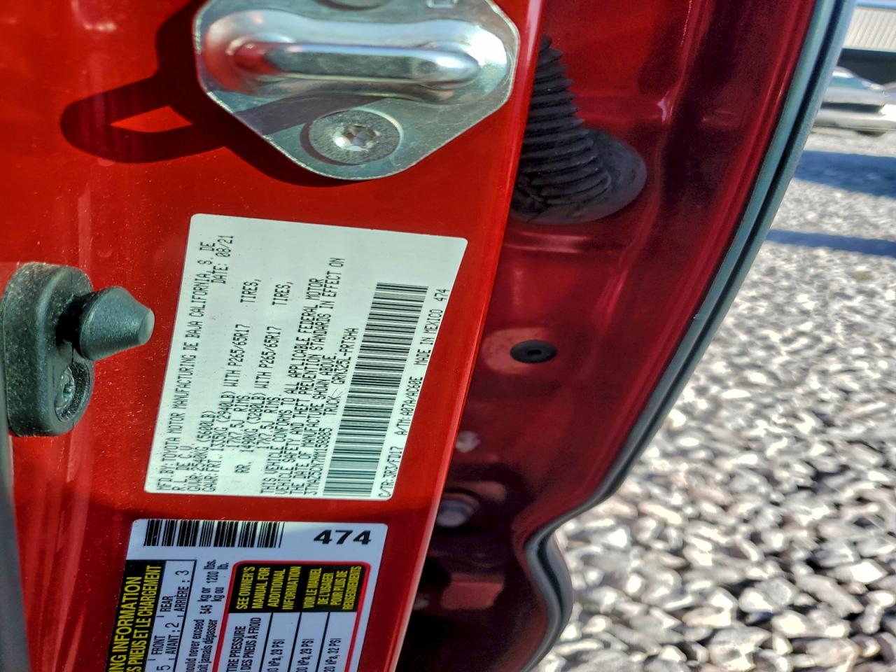 2021 Toyota Tacoma Double Cab VIN: 3TMAZ5CN7MM158885 Lot: 93947575