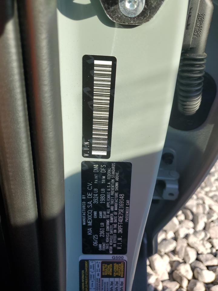 2025 Kia K4 Lx VIN: 3KPFT4DE7SE169148 Lot: 92795465