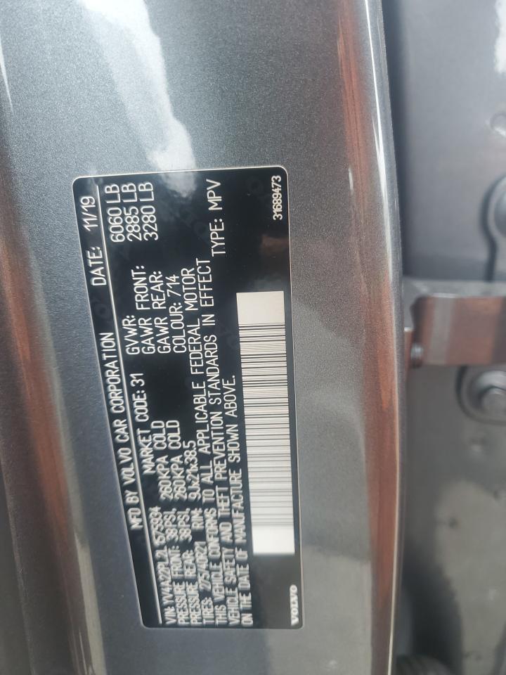 2020 Volvo Xc90 T6 Inscription VIN: YV4A22PL2L1575934 Lot: 92029005