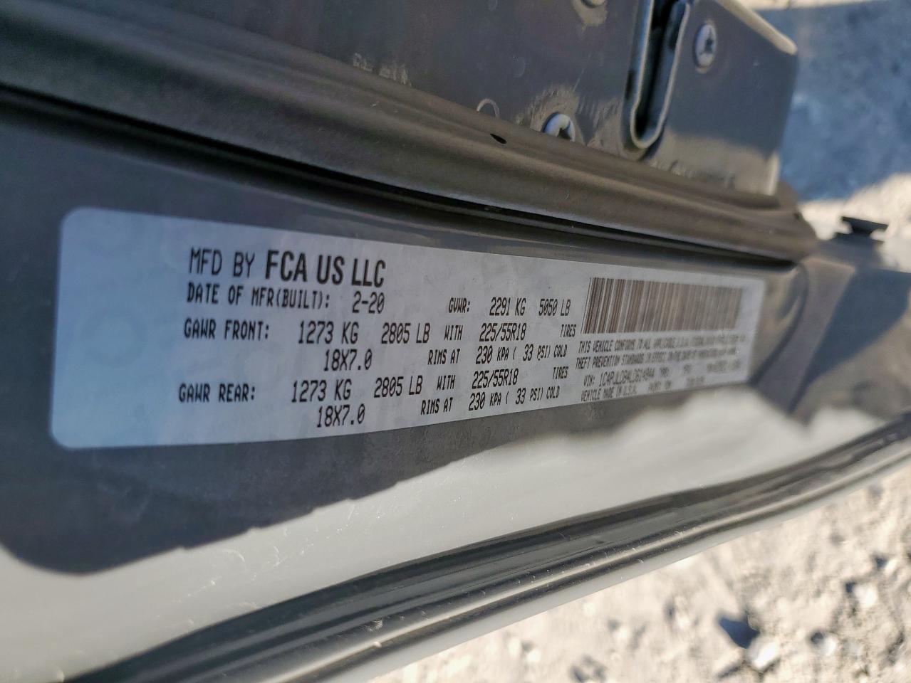 2020 Jeep Cherokee Limited VIN: 1C4PJLDB4LD614944 Lot: 91387285