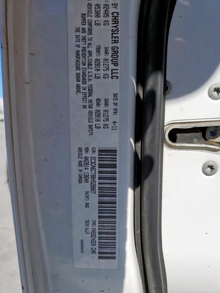 2011 Chrysler 300C VIN: 2C3CA6CT9BH528867 Lot: 90943035