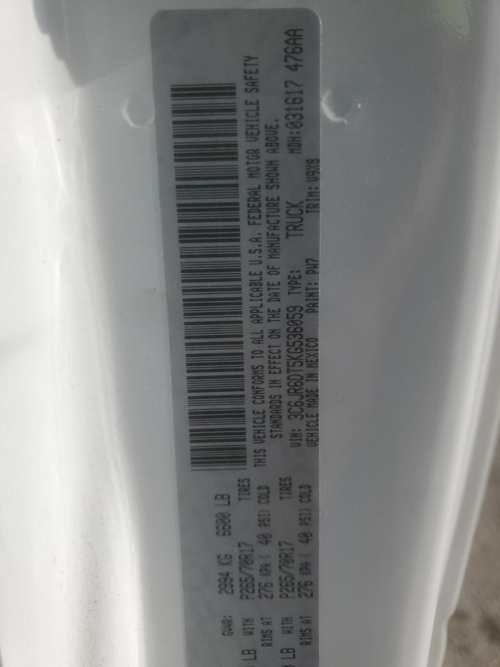 2019 Ram 1500 Classic Tradesman VIN: 3C6JR6DT5KG536059 Lot: 92504915