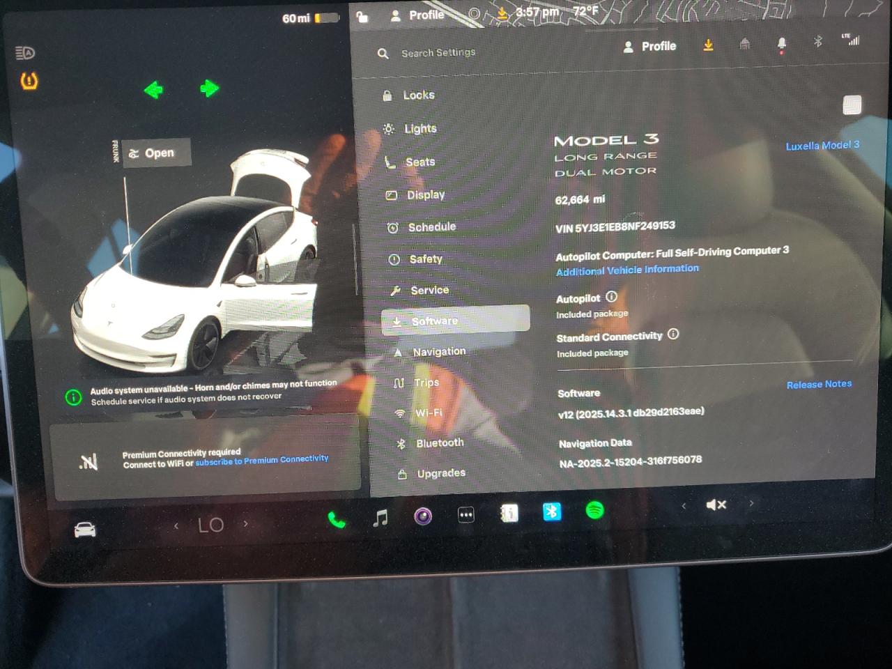 2022 Tesla Model 3 VIN: 5YJ3E1EB8NF249153 Lot: 91809555