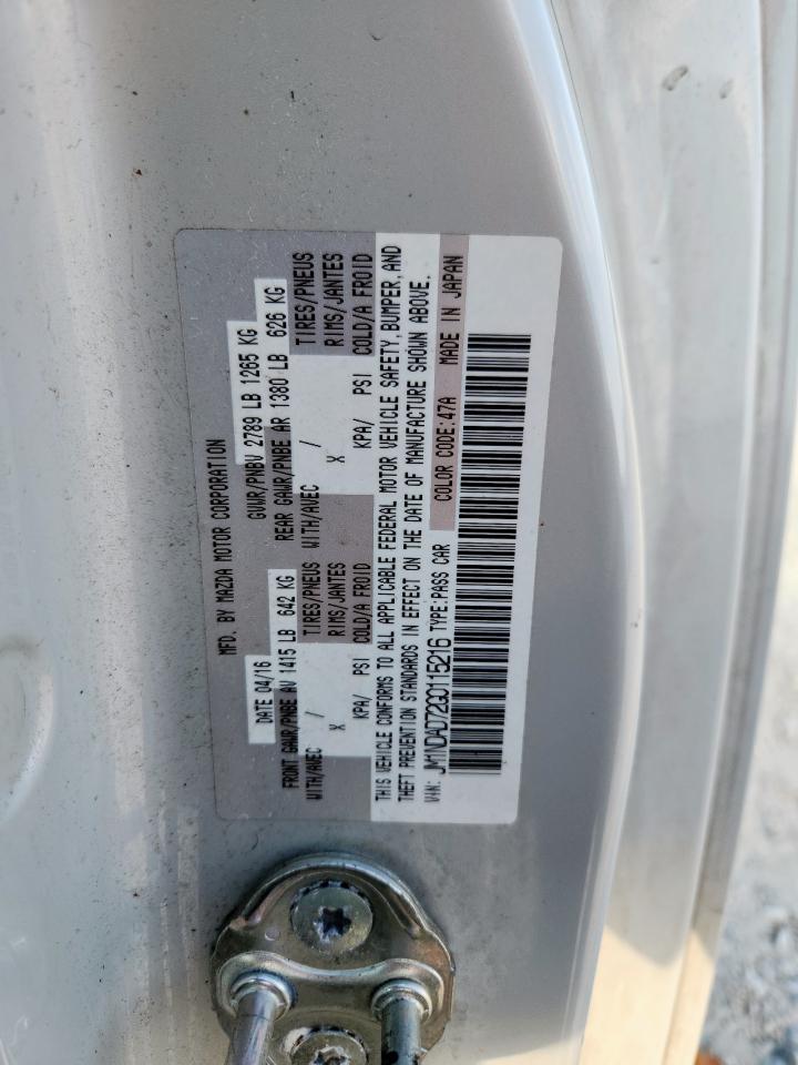 2016 Mazda Mx-5 Miata Grand Touring VIN: JM1NDAD72G0115216 Lot: 92936695