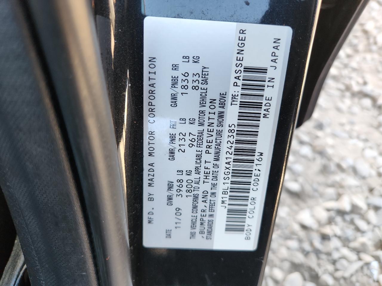 2010 Mazda 3 I VIN: JM1BL1SGXA1242385 Lot: 92441025