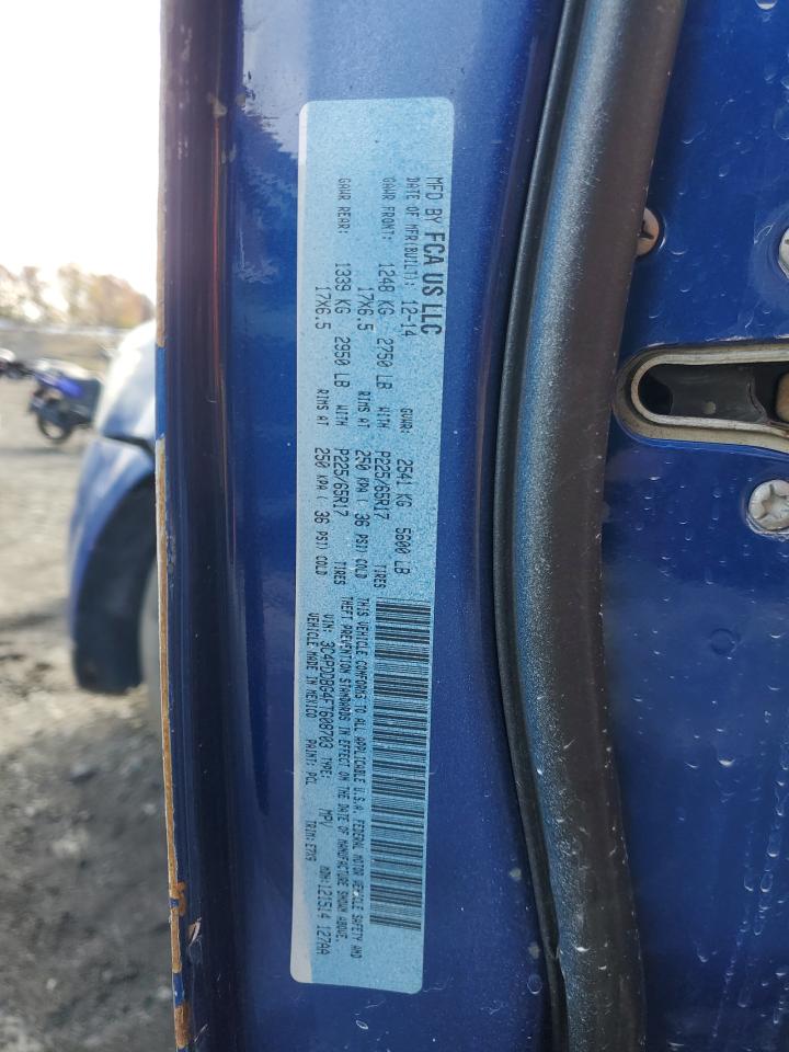 2015 Dodge Journey Sxt VIN: 3C4PDDBG4FT608703 Lot: 92530755