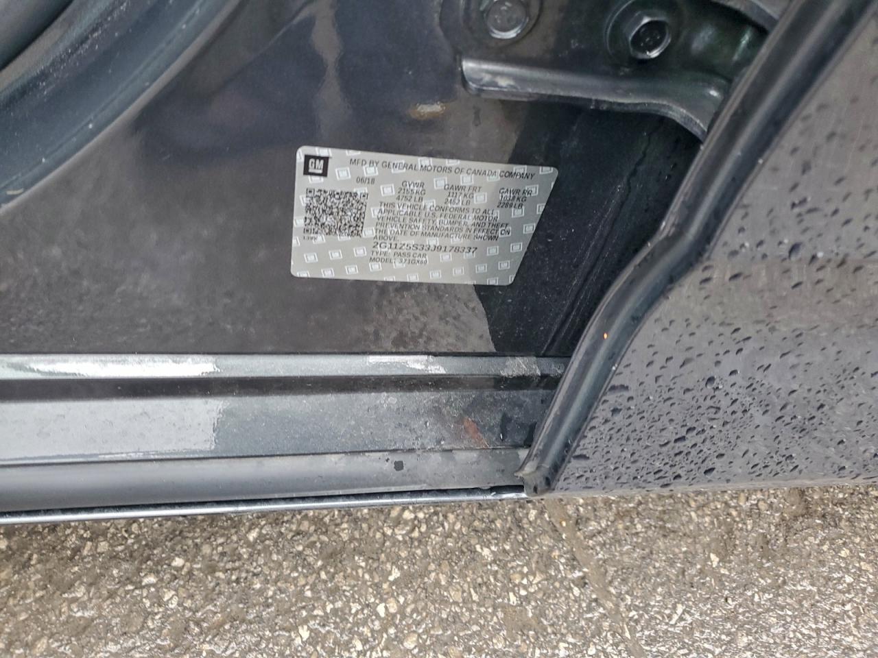 2018 Chevrolet Impala Ls VIN: 2G11Z5S33J9178337 Lot: 94183565