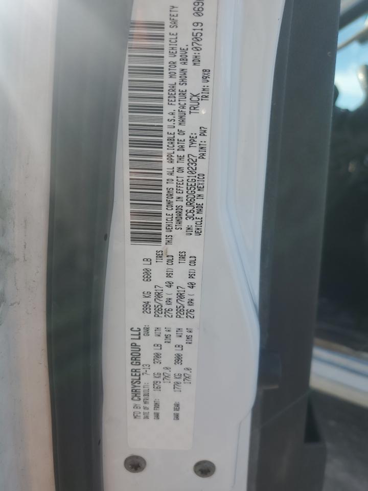 2014 Ram 1500 St VIN: 3C6JR6DG5EG102327 Lot: 91042965