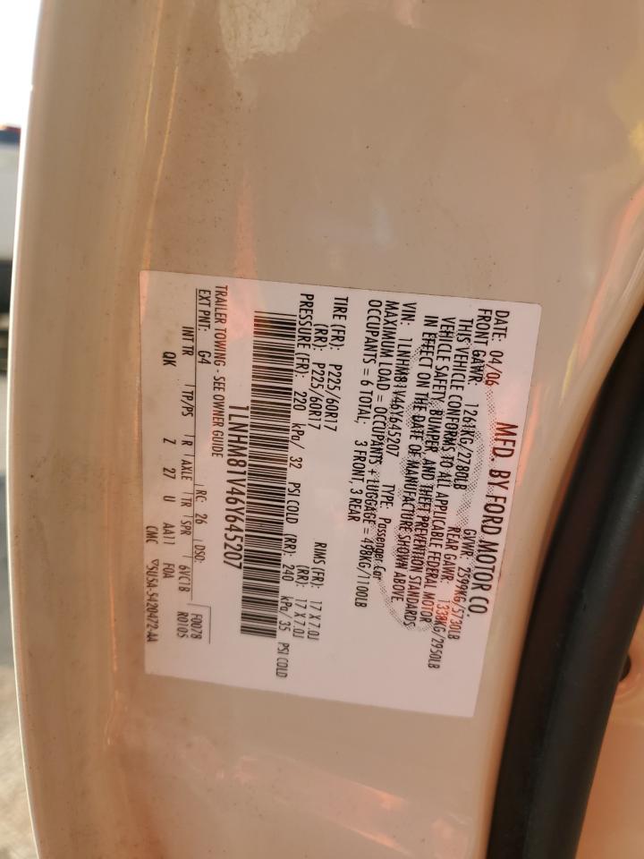 2006 Lincoln Town Car Signature VIN: 1LNHM81V46Y645207 Lot: 92916765