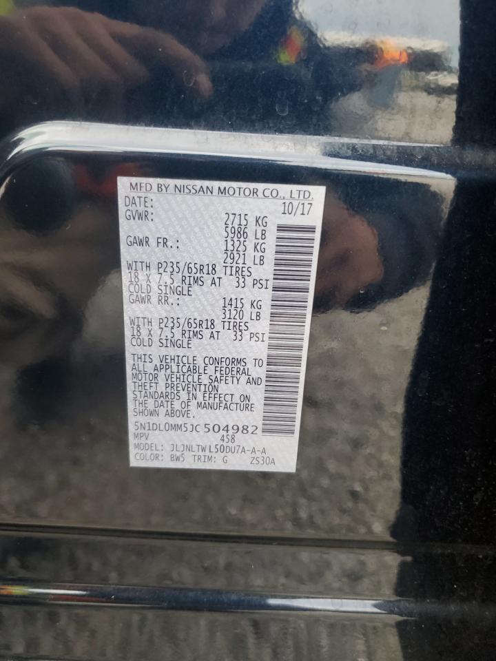 2018 Infiniti Qx60 VIN: 5N1DL0MM5JC504982 Lot: 92537155