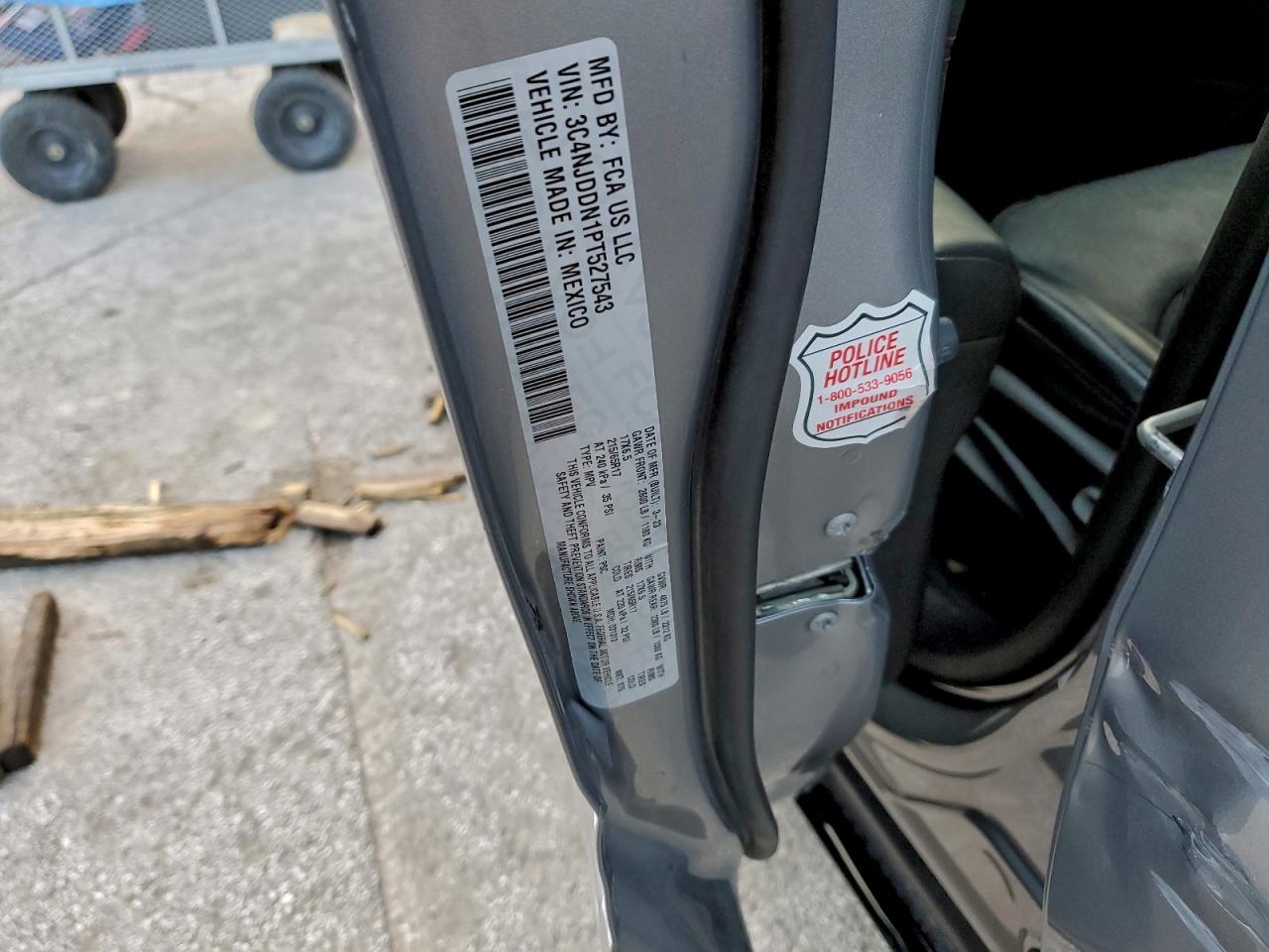 2023 Jeep Compass Trailhawk VIN: 3C4NJDDN1PT527543 Lot: 94326895