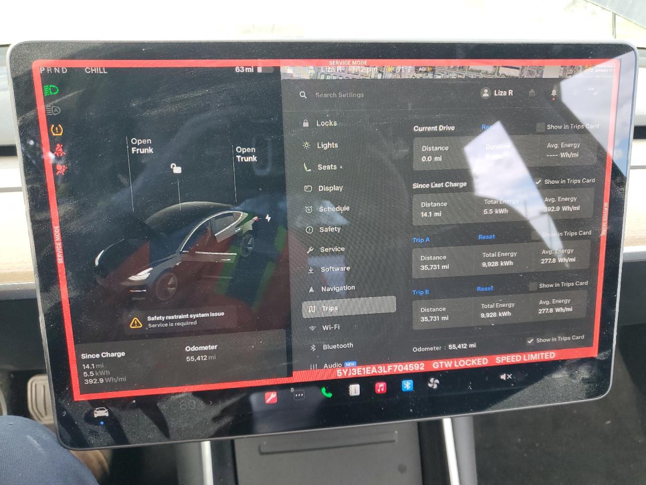 2020 Tesla Model 3 VIN: 5YJ3E1EA3LF704592 Lot: 92622905