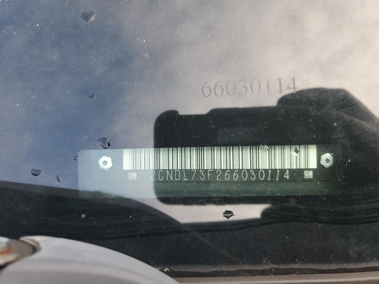 2006 Chevrolet Equinox Lt VIN: 2CNDL73F266030114 Lot: 93249505