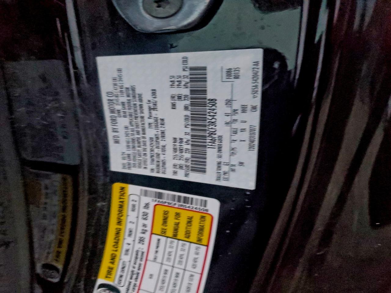 2024 Ford Mustang Gt VIN: 1FA6P8CF3R5424508 Lot: 93506075