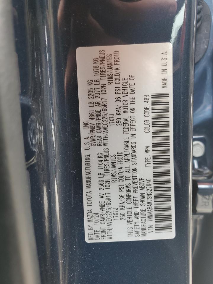 2025 Mazda Cx-50 Select VIN: 7MMVABAM7SN327940 Lot: 91343685